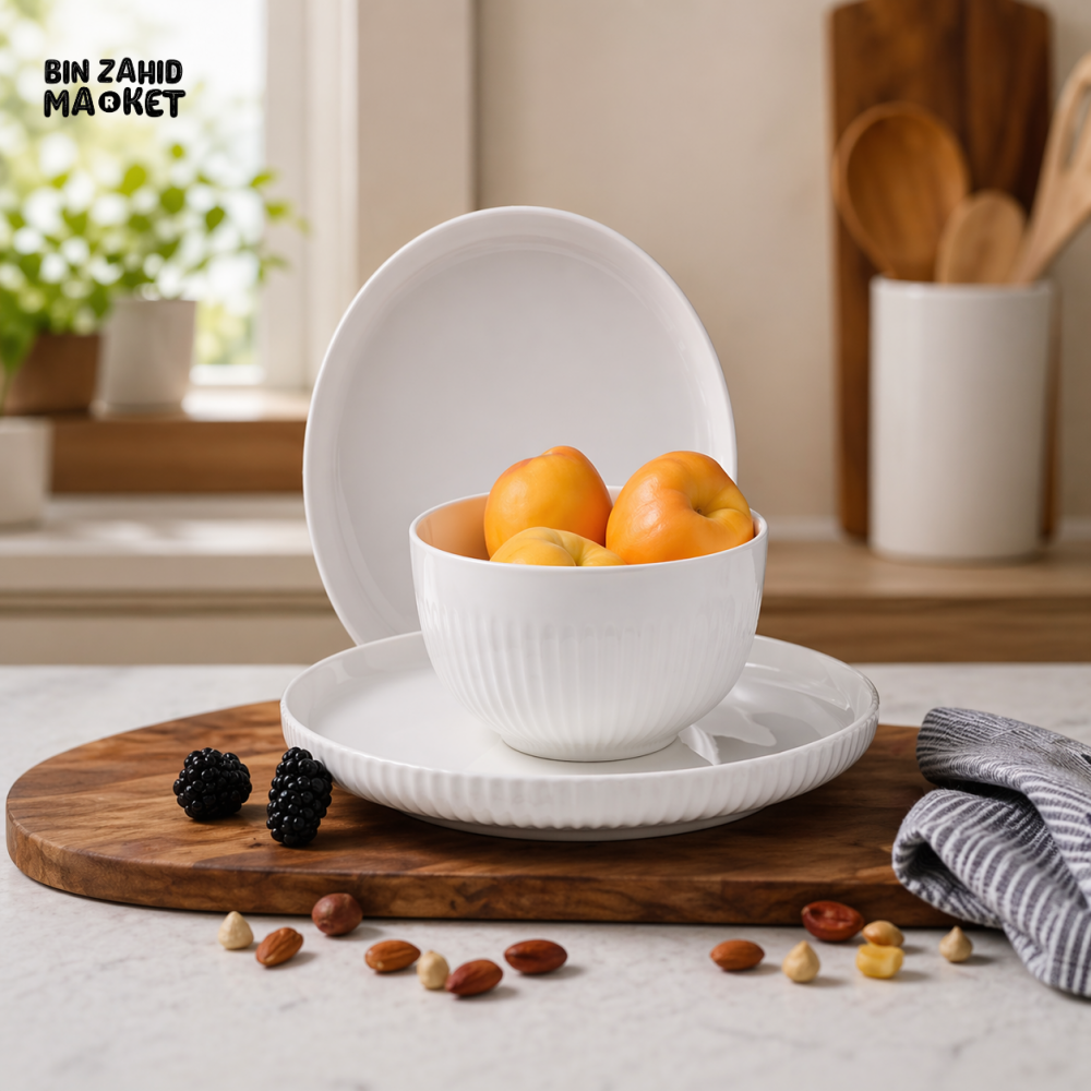 DANNY HOME PORCELAIN 18PCS DINNER SET SERVICE FOR 6 PREMIUM TABLEWARE SET CPK18T-03