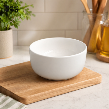 DANNY HOME PORCELAIN 5 INCH SERVING BOWL WHITE ROUND KITCHEN DINNERWARE BW26-16