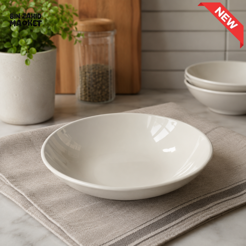 DANNY HOME PORCELAIN DEEP SOUP PLATE 20 × 5 CM CLASSIC WHITE SF41-3