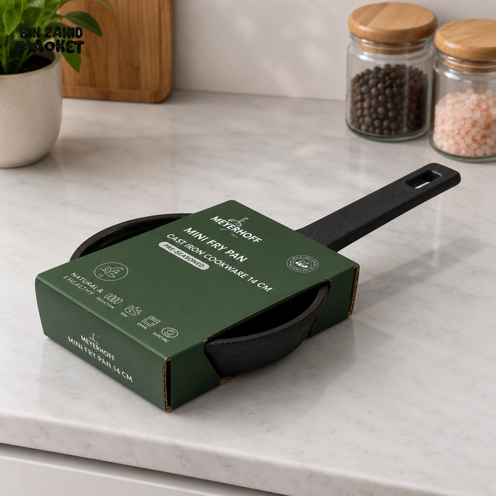 DANNY HOME PRE-SEASONED CAST IRON MINI FRYING PAN - 16 CM