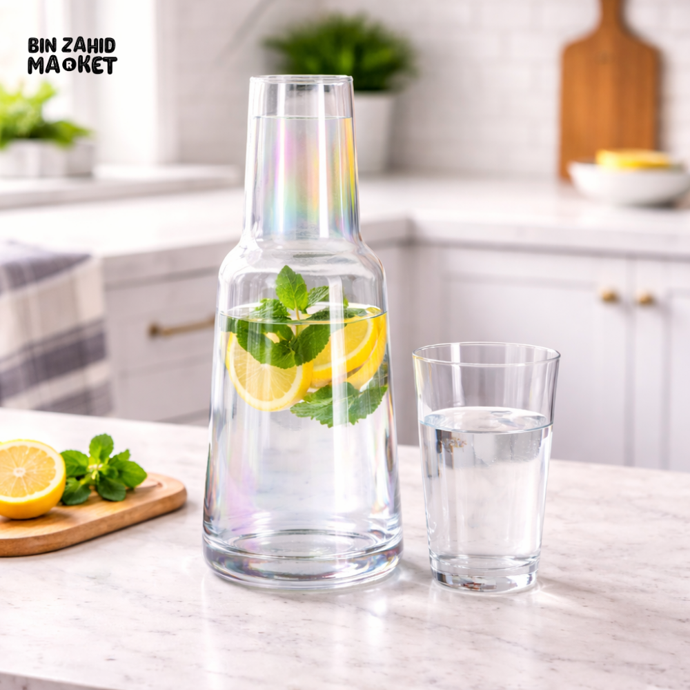 DANNY HOME RAINBOW GLASS WATER CARAFE SET 1LITRE -CB13-23