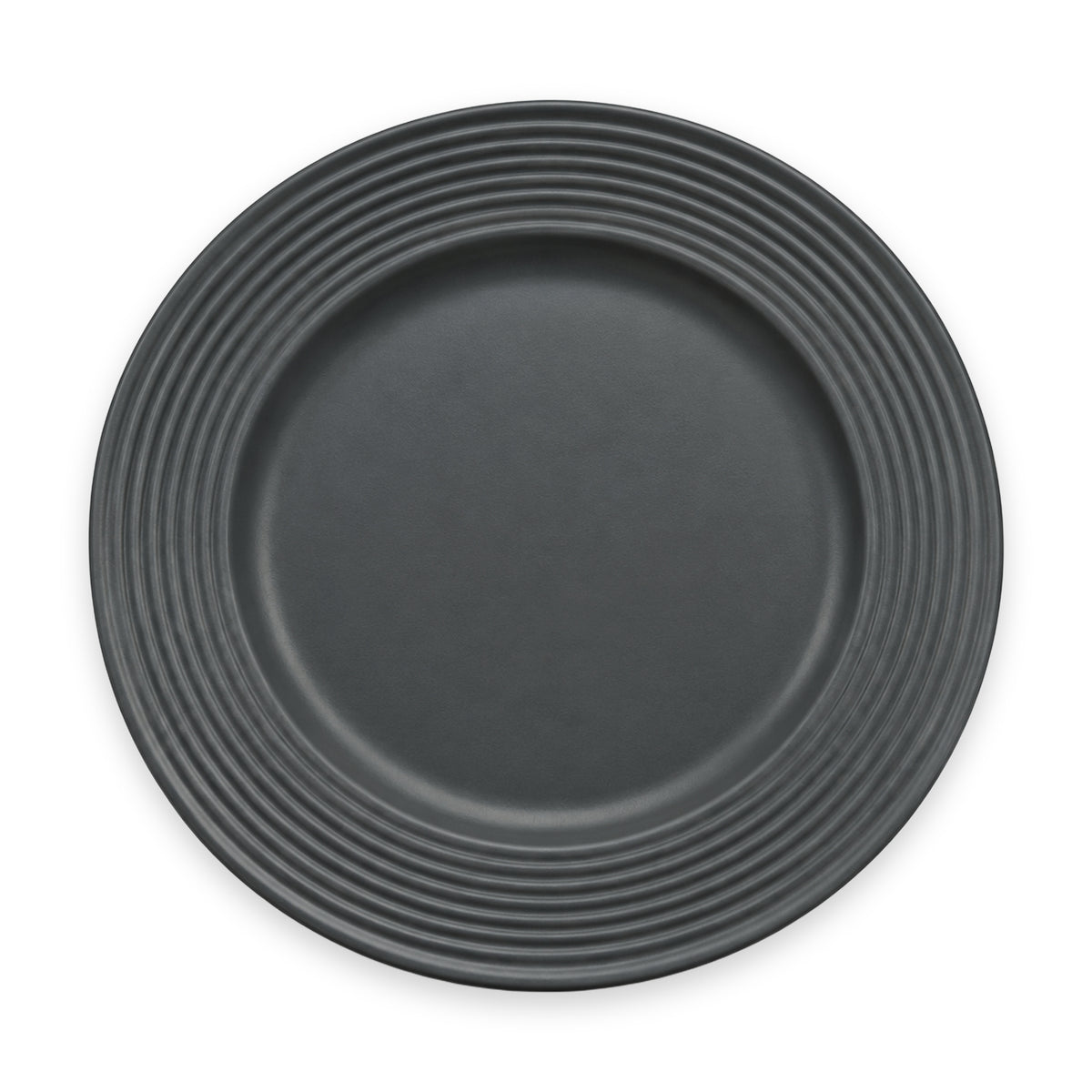 Danny Home Ridged Rim Round Plate 10.5 Inches on white background