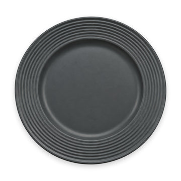 Danny Home Ridged Rim Round Plate 10.5 Inches on white background