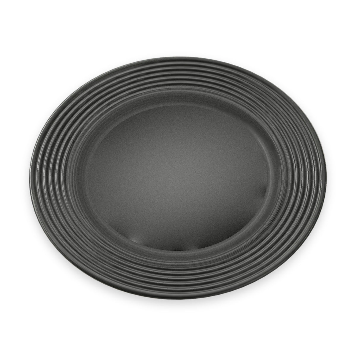 Danny Home Ridged Rim Round Plate 10.5 Inches on white background