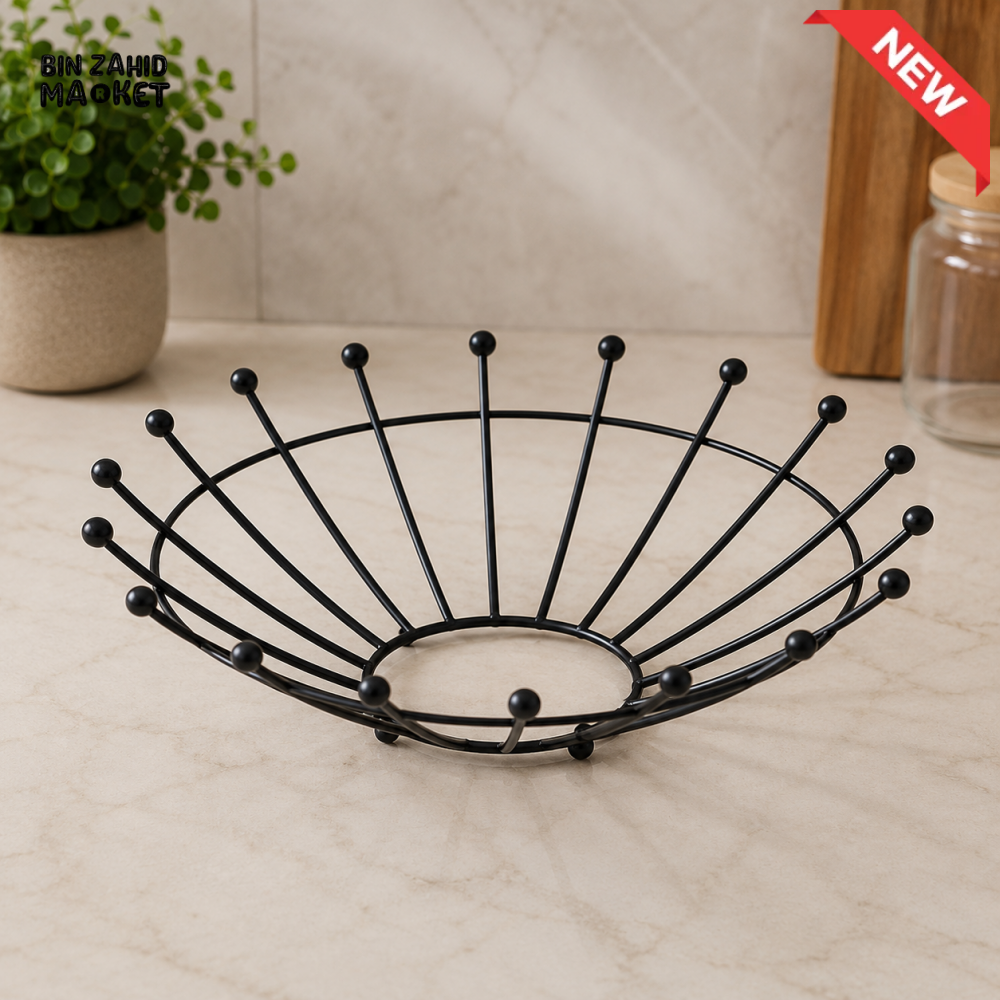 DANNY HOME ROUND METAL WIRE FRUIT AND VEGETABLE BASKET