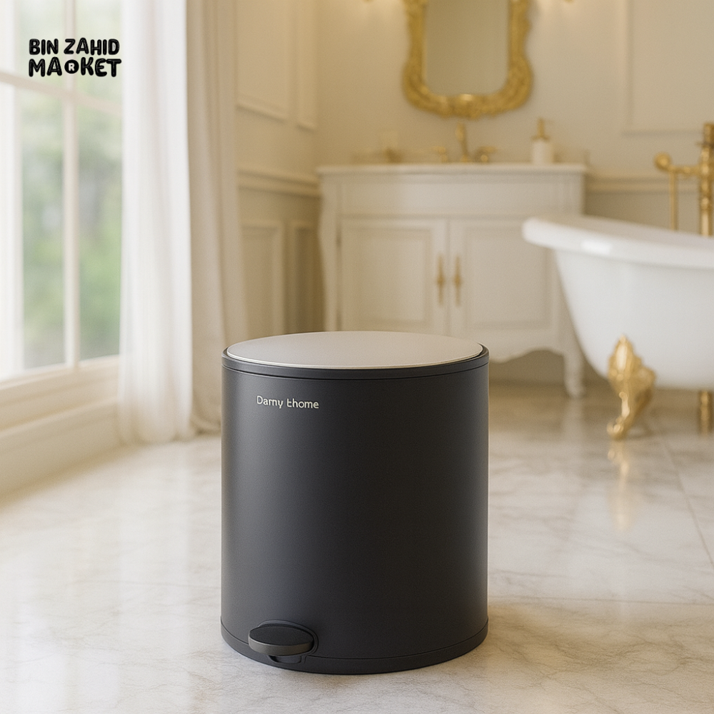 DANNY HOME ROUND PEDAL BIN 10 LITRE BLACK LJT09 10 1