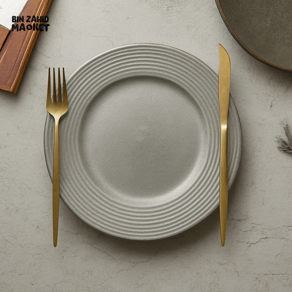 DANNY HOME SILVER ROUND DINNER PLATE - C40-1