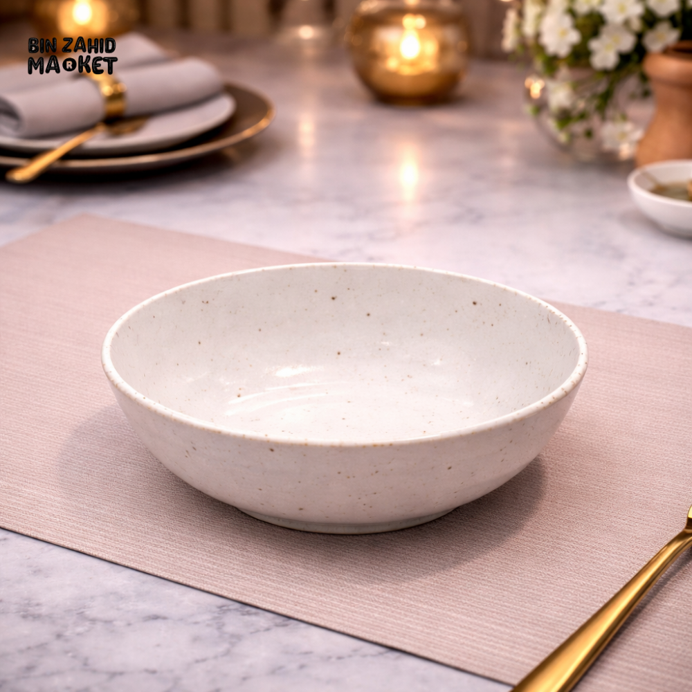 DANNY HOME SPECKLED WHITE CERAMIC BOWL 11CM - Bowls