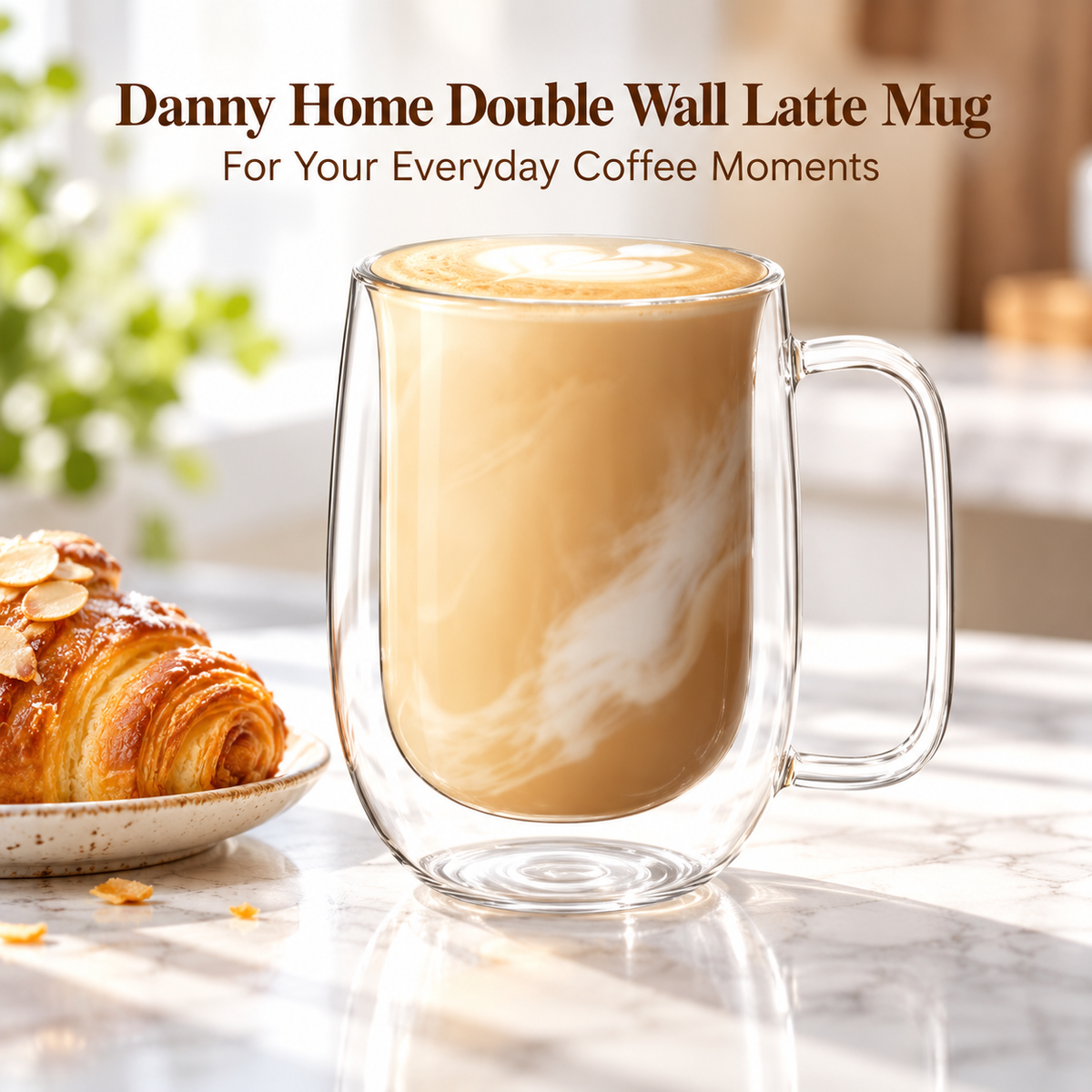 Danny Home 2 Piece Double Wall Latte Mug - 350 ml