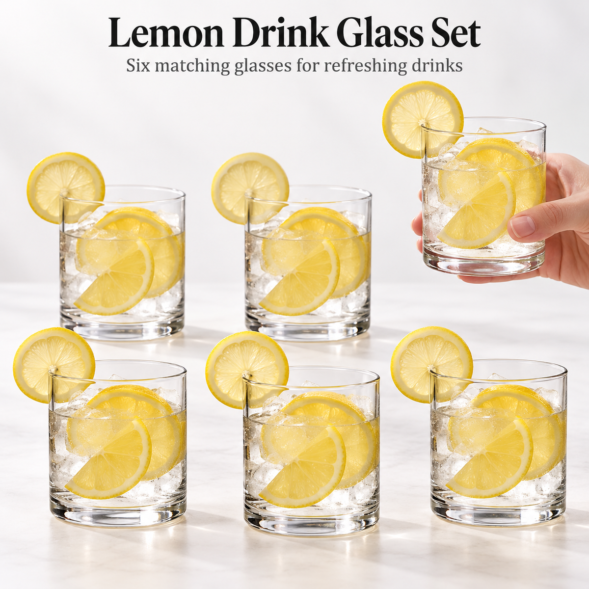 Danny Home 6 Piece Classic Drinking Glass Set - 280 ml