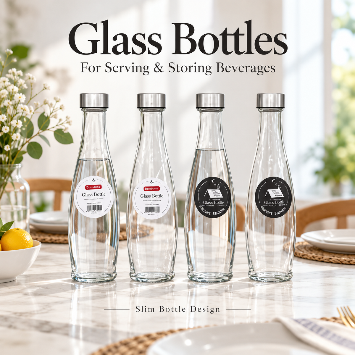 Danny Home 1 Piece Glass Bottles - 500 ml