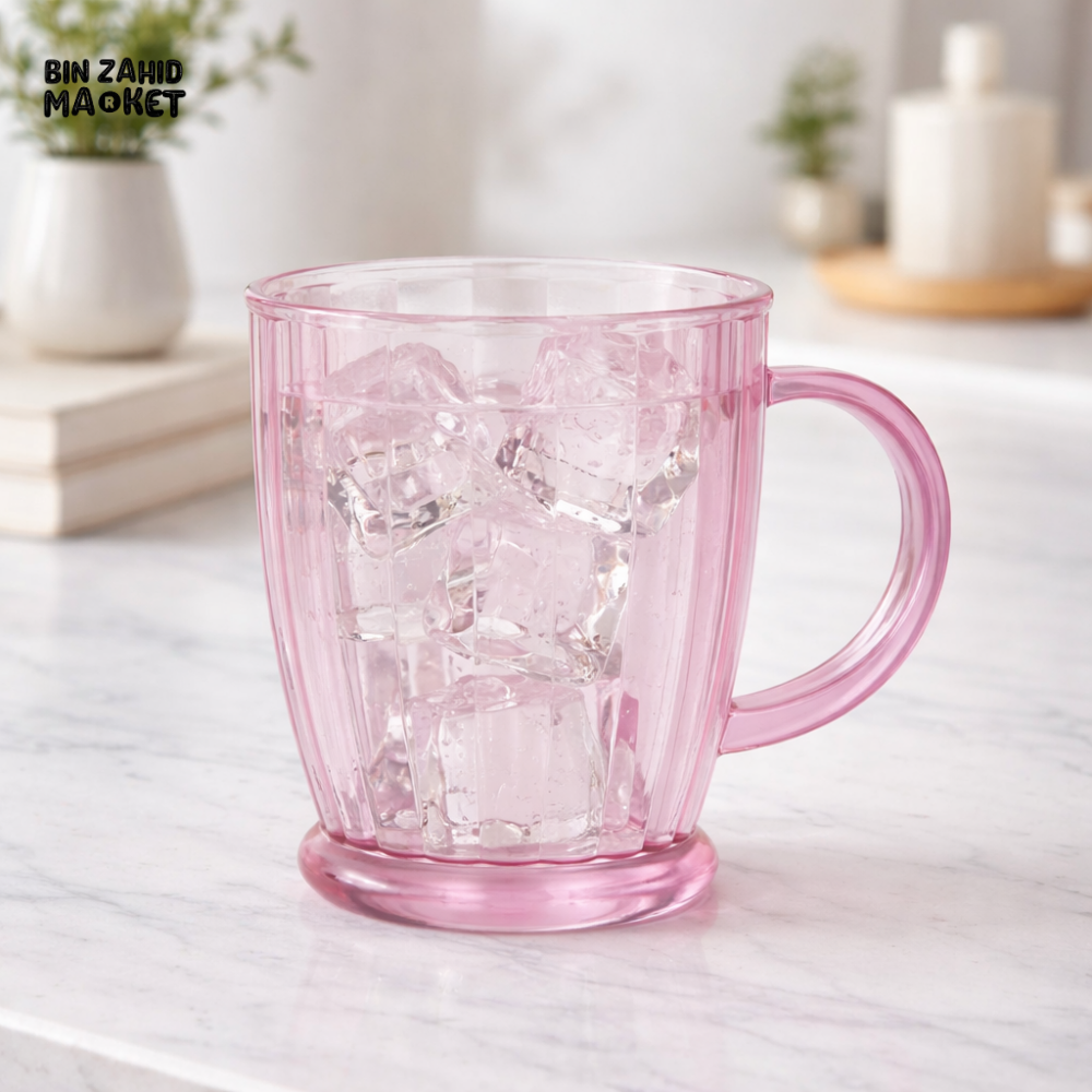 DECENT PINK MUG WITH HANDLE