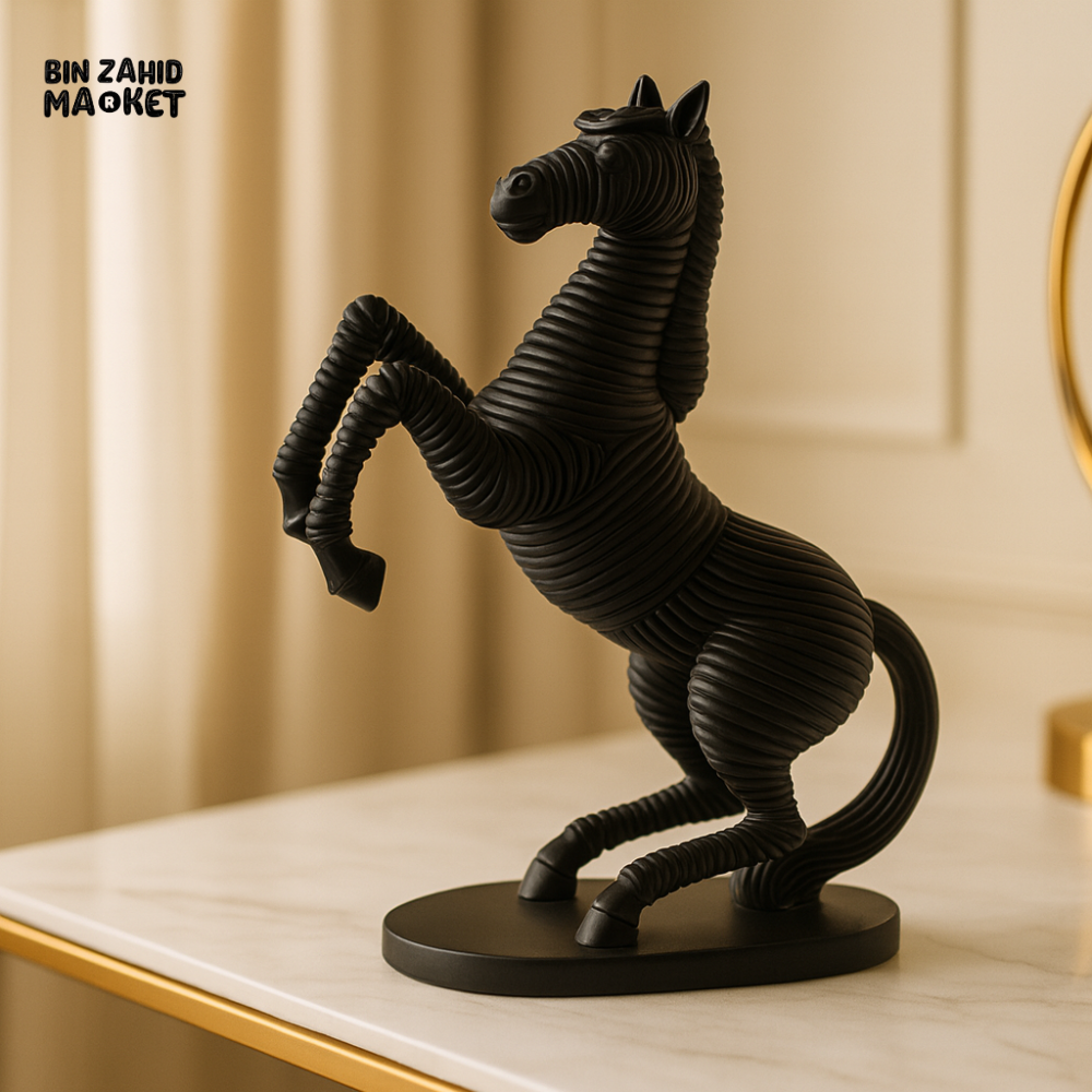 DECORATIVE HORSE STATUE – CONTEMPORARY TABLETOP ORNAMENT