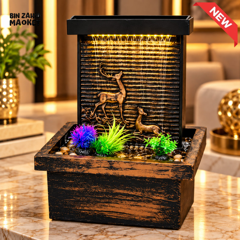 DEER DESIGN LED TABLETOP WATER FOUNTAIN - Tabletop Fountains