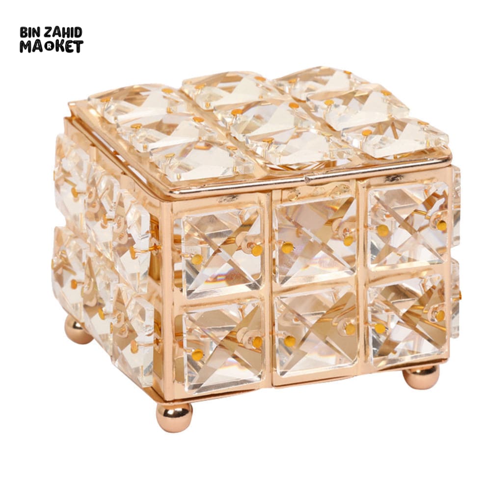 DELICATE JEWELRY ORGANIZER BOX – COMPACT LIDDED STORAGE CASE FOR EARRINGS & NECKLACES