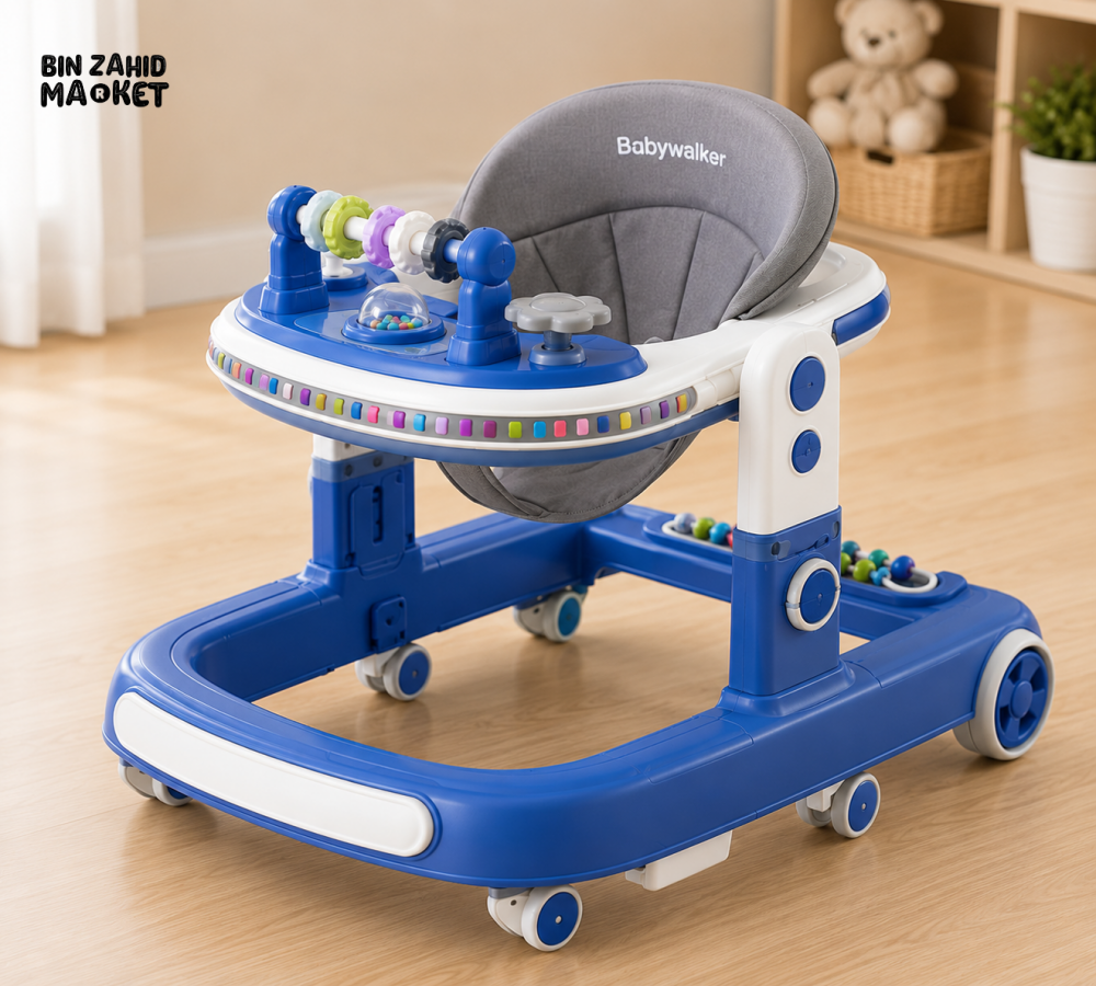 DELUXE BABY WALKER - BLUE