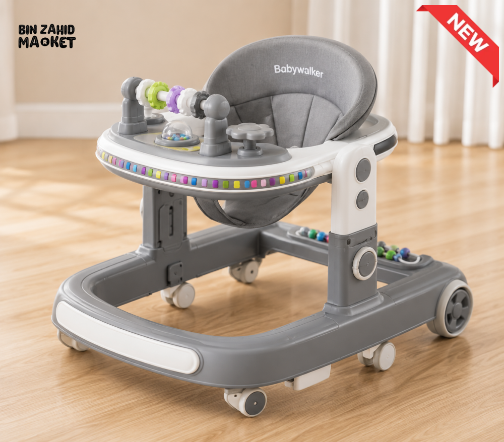 DELUXE BABY WALKER - GREY