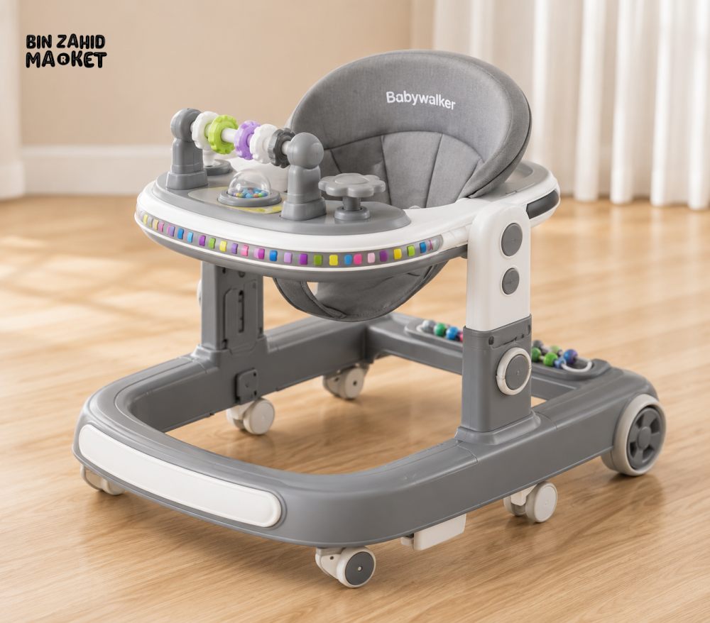 DELUXE BABY WALKER - GREY