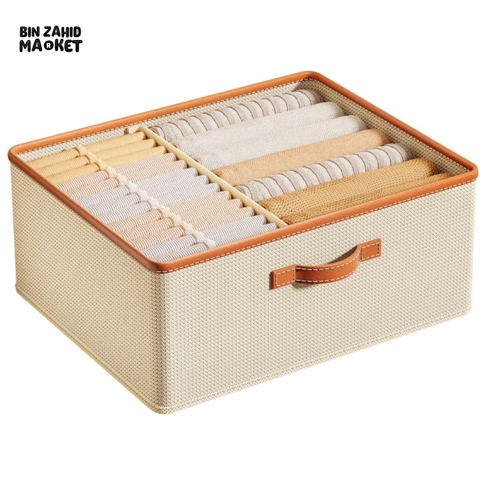 DELUXE FOLDABLE CLOTHES ORGANIZER STORAGE BOX – MULTI-PURPOSE DRAWER & CLOSET ORGANIZER