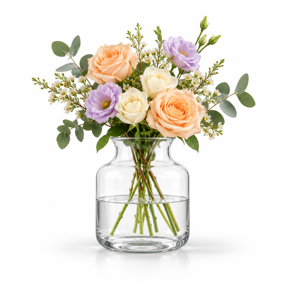 Danny Home Wide Glass Vase - 14.6x19x22.2cm