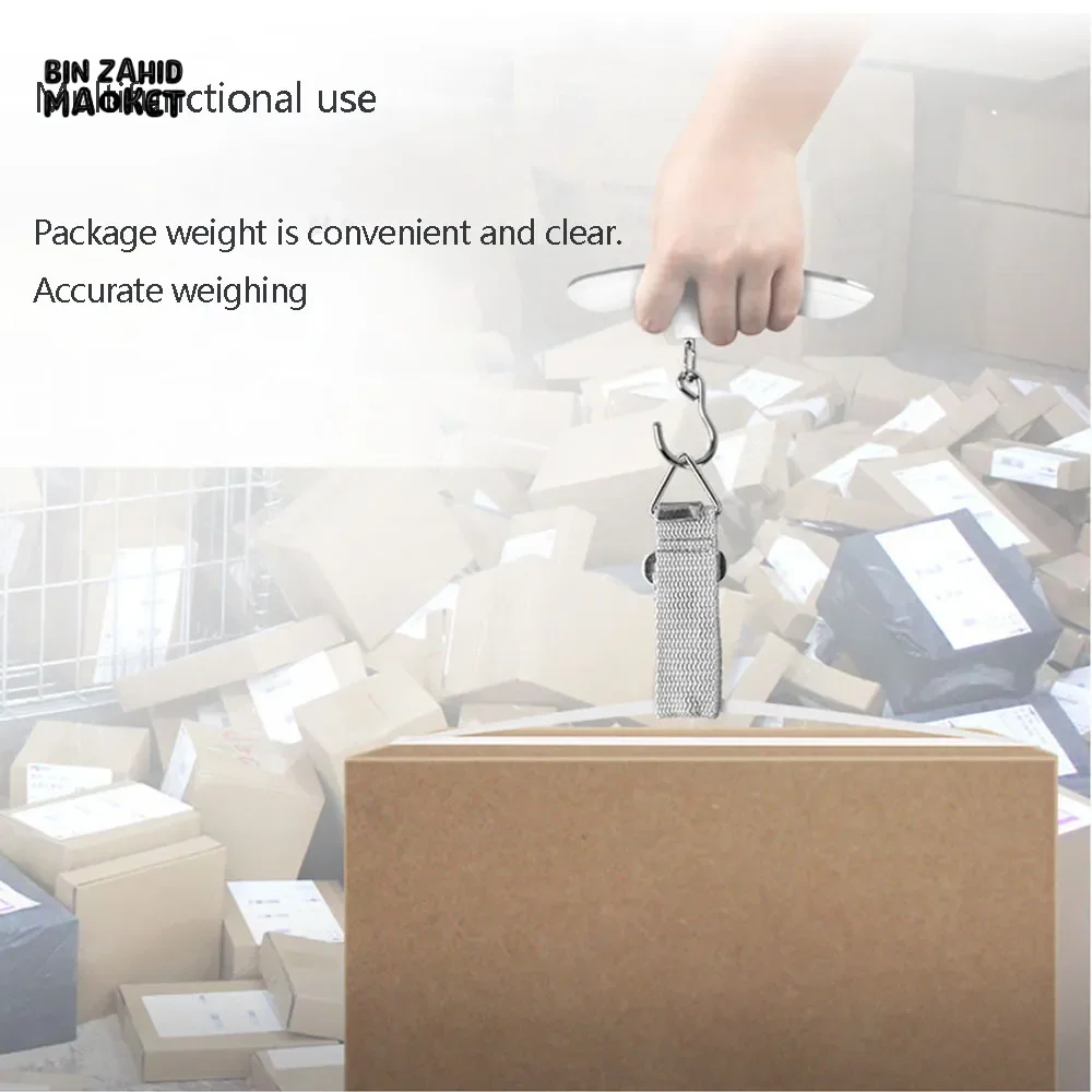 DIGITAL LUGGAGE SCALE 50KG PORTABLE LCD HANGING SCALE FOR SUITCASE & TRAVEL BAGS
