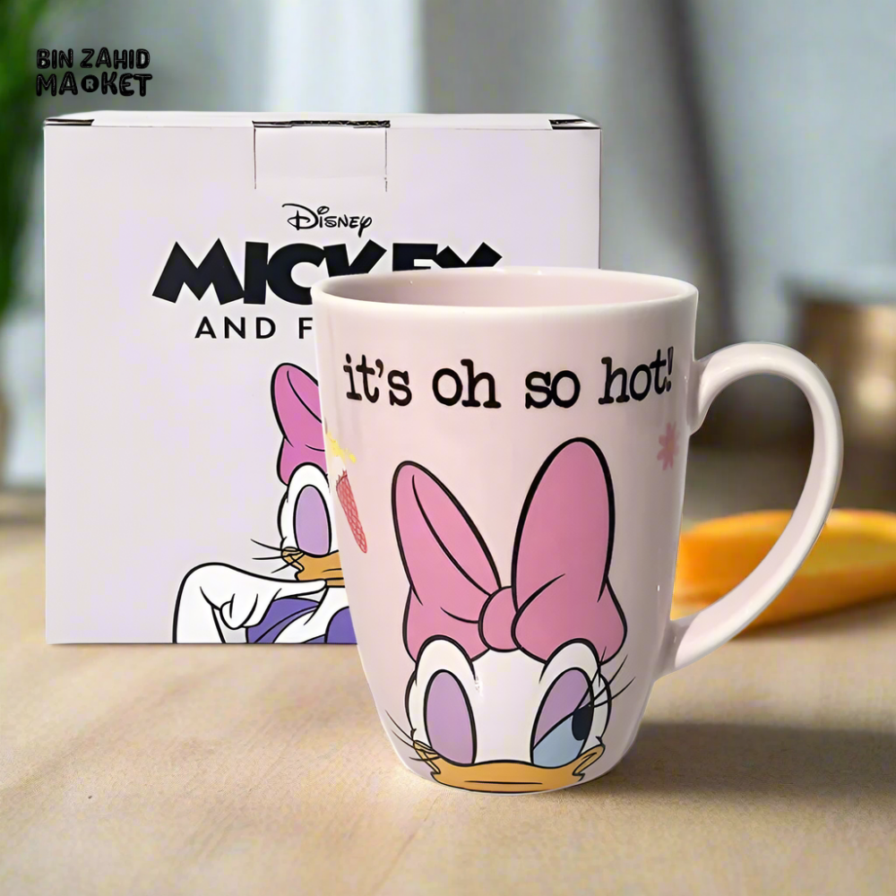 DISNEY CERAMIC BREAKFAST MUG — CUTE ANIME-STYLE CUP FOR KIDS & FANS - DAISY DUCK