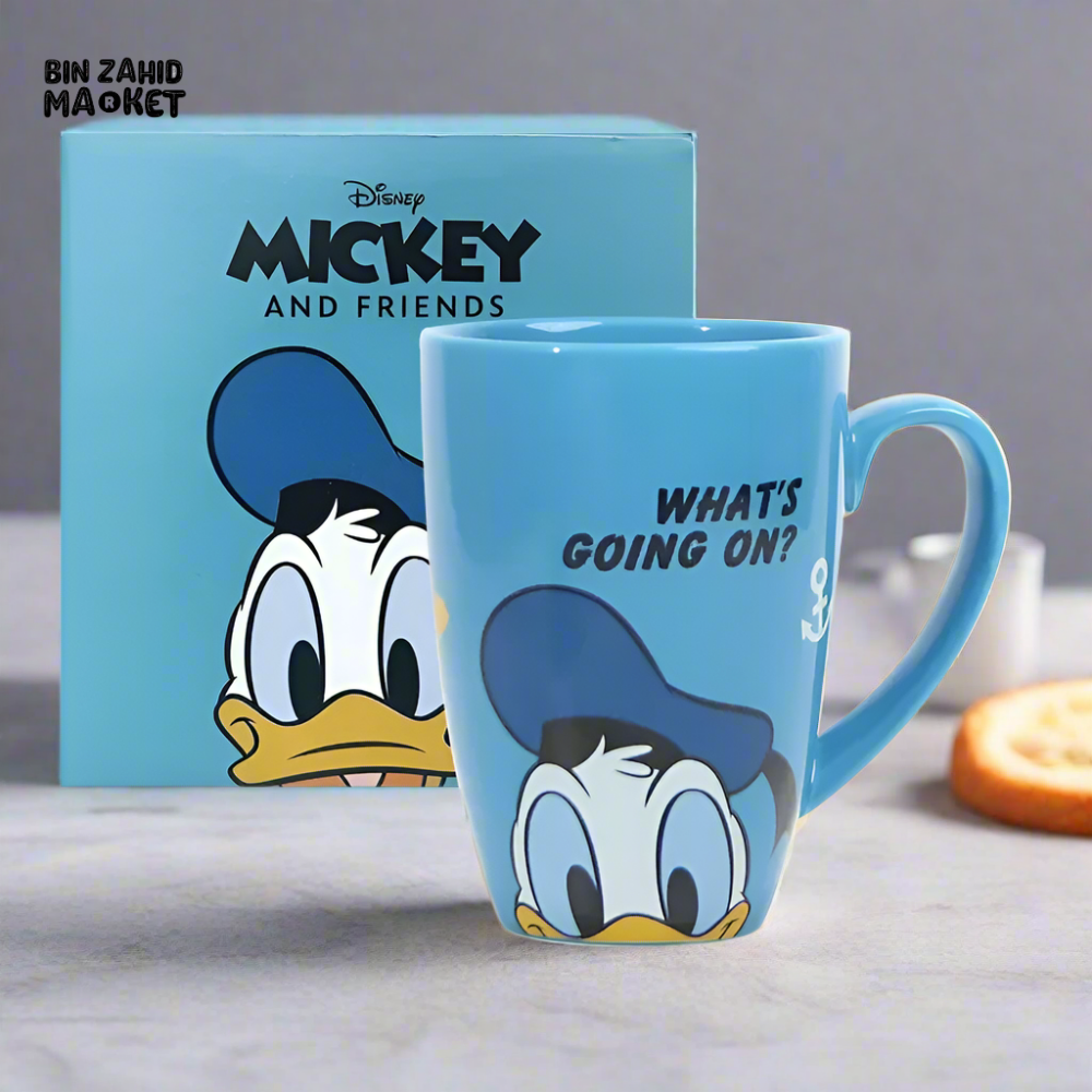 DISNEY CERAMIC BREAKFAST MUG — CUTE ANIME-STYLE CUP FOR KIDS & FANS - DONALD DUCK