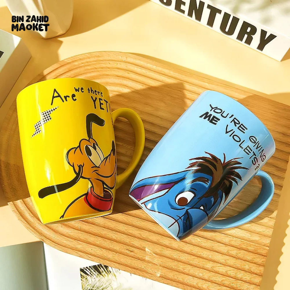 DISNEY CERAMIC BREAKFAST MUG — CUTE ANIME-STYLE CUP FOR KIDS & FANS - MICKEY