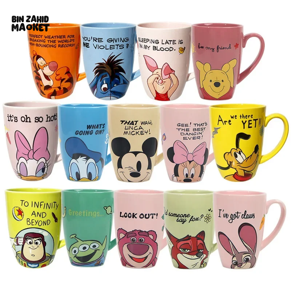 DISNEY CERAMIC BREAKFAST MUG — CUTE ANIME-STYLE CUP FOR KIDS & FANS - MICKEY