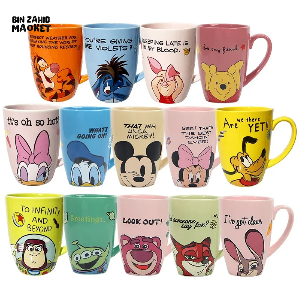 DISNEY CERAMIC BREAKFAST MUG — CUTE ANIME-STYLE CUP FOR KIDS & FANS - MINNIE