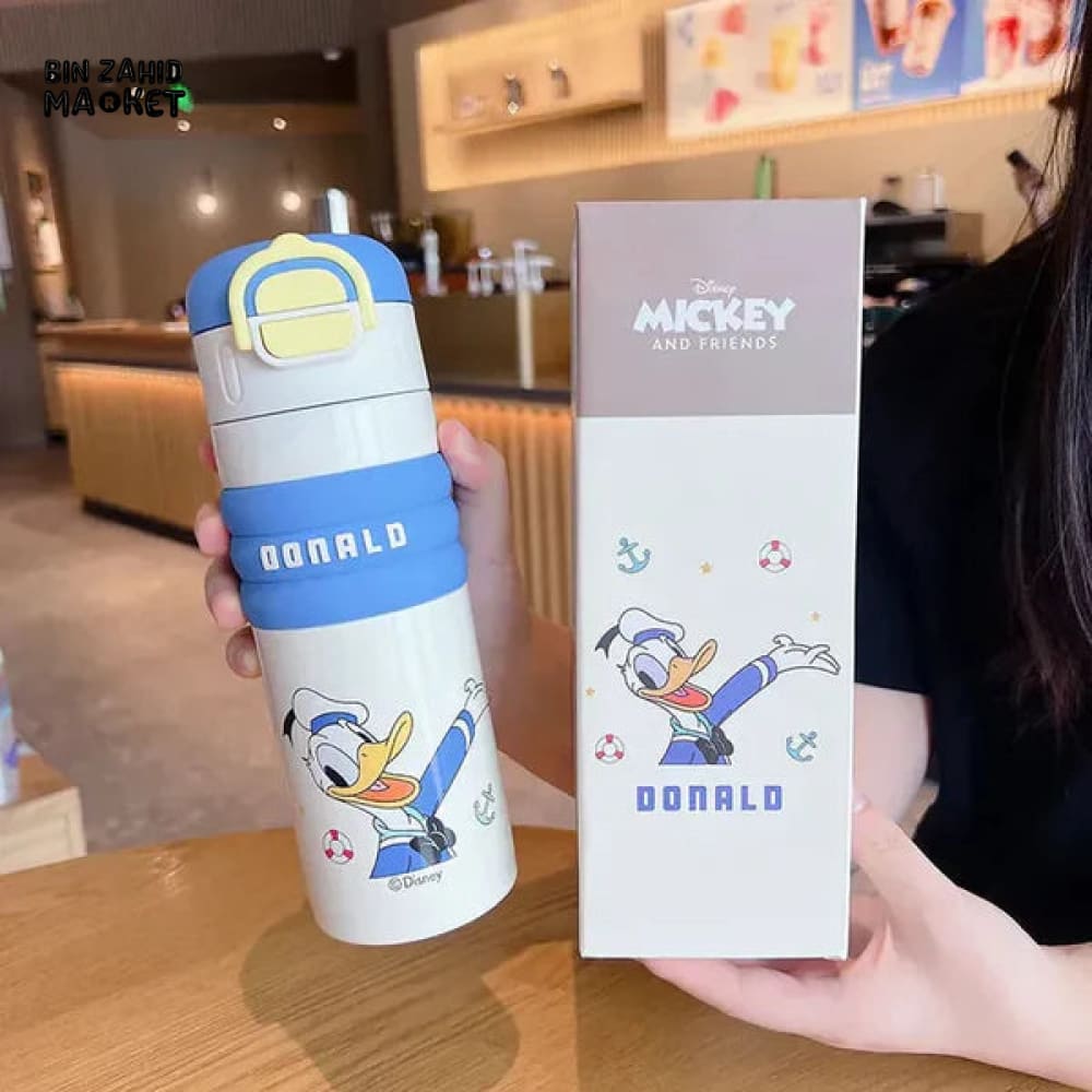 DISNEY CHILDREN'S DOUBLE DRINK VACUUM CUP 550ML - DONALD DUCK