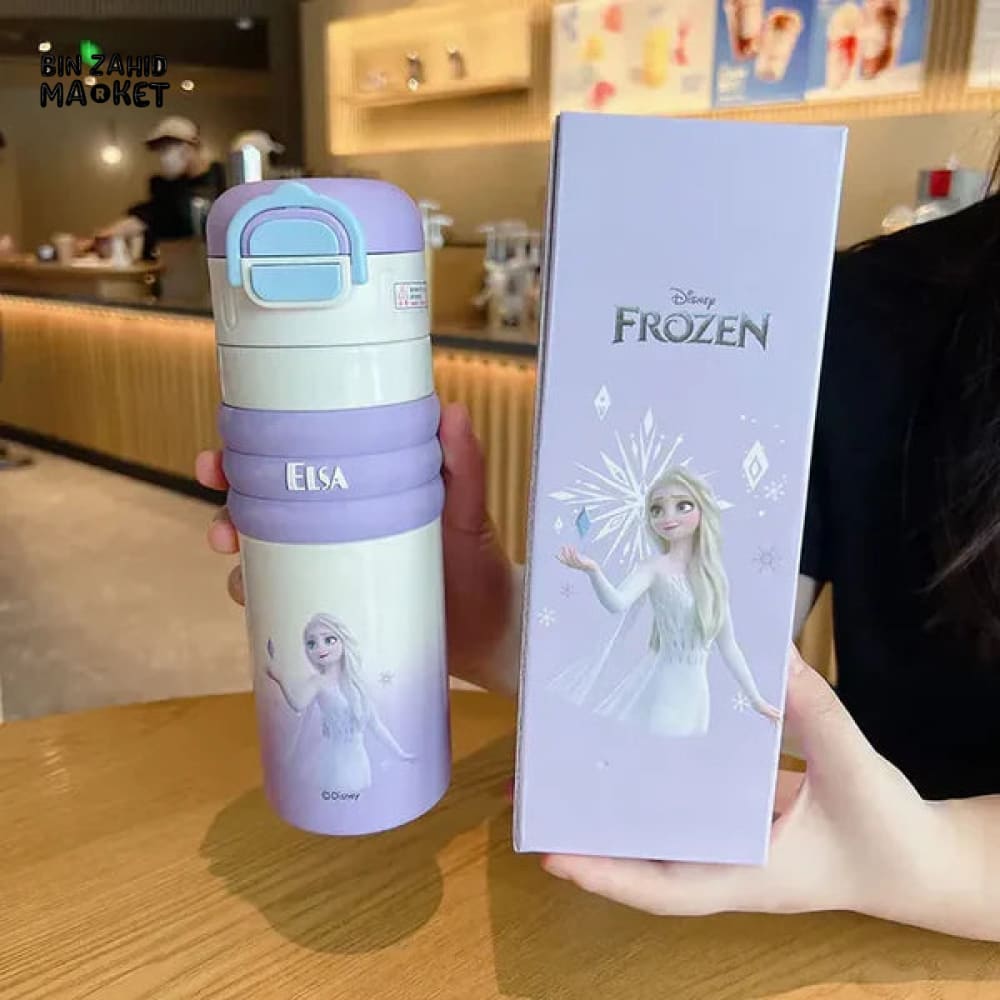 DISNEY CHILDREN'S DOUBLE DRINK VACUUM CUP 550ML - ELSA