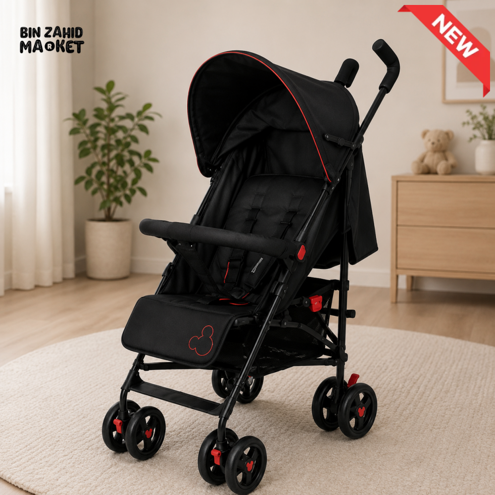 DISNEY COMPACT BABY STROLLER - BLACK