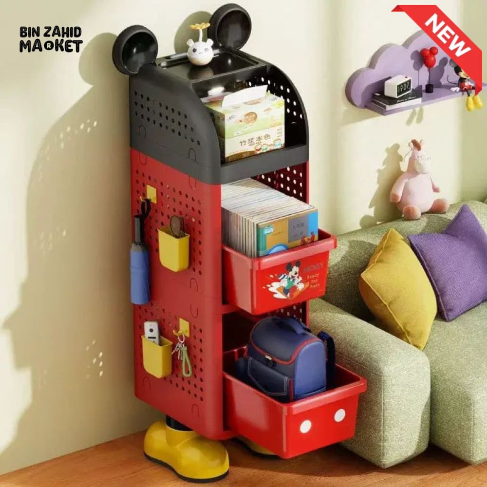 DISNEY KIDS STORAGE ORGANIZER CART - 3 LAYER