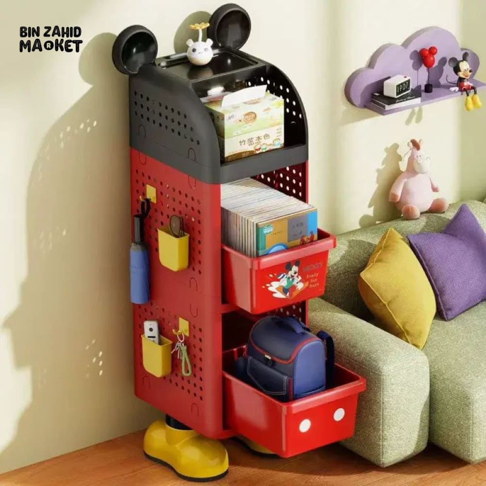 DISNEY KIDS STORAGE ORGANIZER CART - 3 LAYER