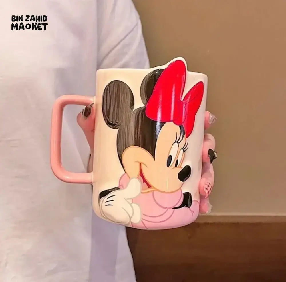 DISNEY MICKEY 3D EMBOSED MUG - MINNIE 550ML