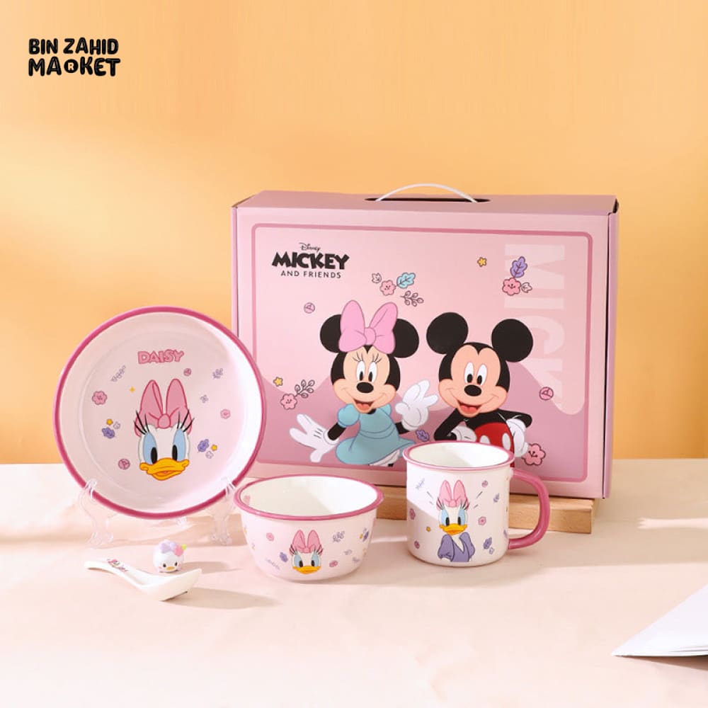 DISNEY MICKEY CERAMIC 4 PIECES BOWL SET - DAISY DUCK