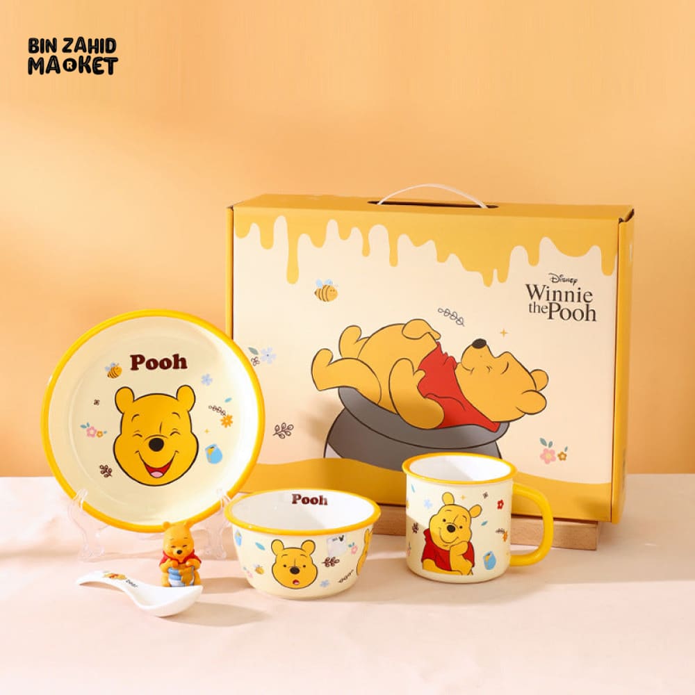 DISNEY MICKEY CERAMIC 4 PIECES BOWL SET - POOH