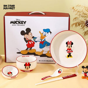 DISNEY MICKEY CERAMIC 6 PIECES BOWL SET - MINNIE MOUSE