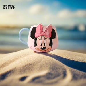 DISNEY MICKEY & FRIEND EMBOSSED CHARACTER CERAMIC MUG - MINNIE MOUSE 450ML