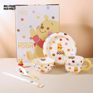 DISNEY MICKEY & FRIENDS 6-PIECE DINNERWARE SET - POOH