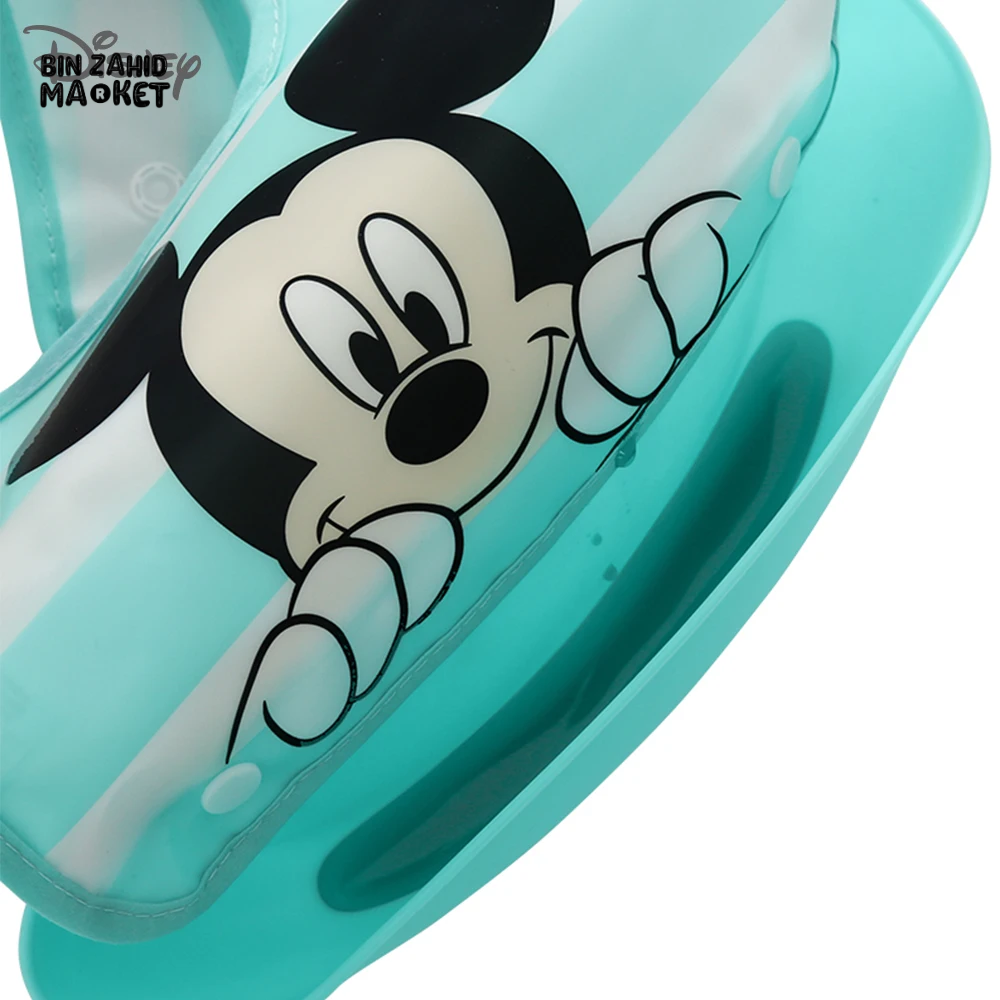 DISNEY MICKEY & FRIENDS BABY WATERPROof OF BIB 3D FOOD CATCHER POCKET TODDLER FEEDING & SALIVA BIB