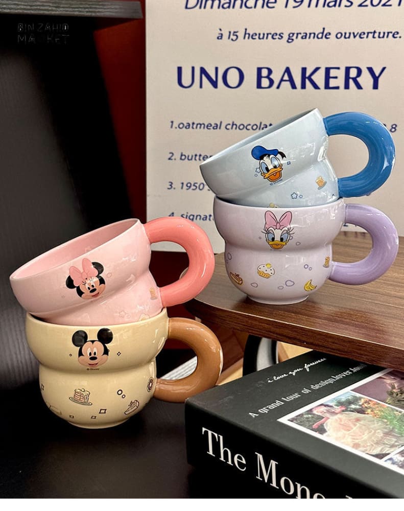 DISNEY MICKEY & FRIENDS BUBBLE PASTEL SERIES CERAMIC MUG - MICKEY