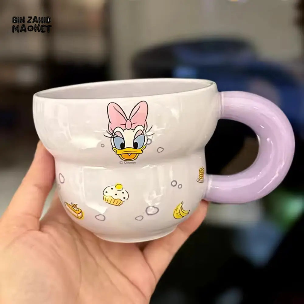 DISNEY MICKEY & FRIENDS BUBBLE PASTEL SERIES CERAMIC MUG - DAISY