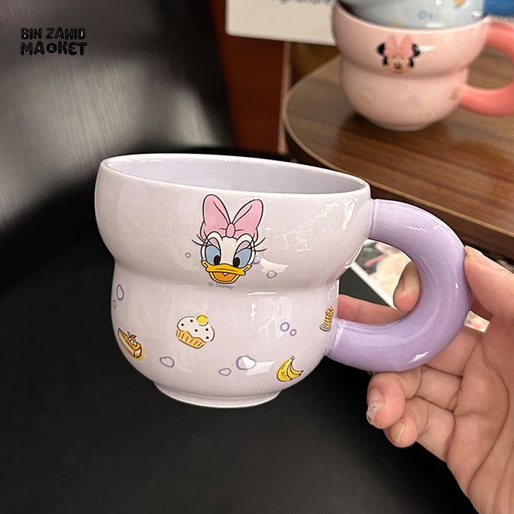 DISNEY MICKEY & FRIENDS BUBBLE PASTEL SERIES CERAMIC MUG - DAISY
