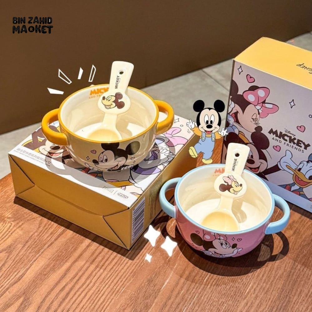 DISNEY MICKEY & FRIENDS CERAMIC BABY BOWL SET - DONALD