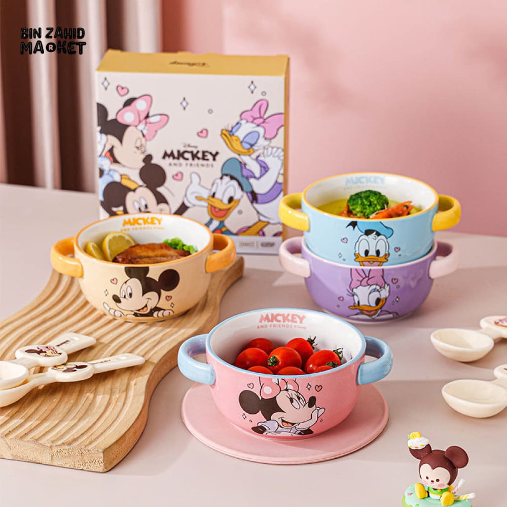 DISNEY MICKEY & FRIENDS CERAMIC BABY BOWL SET - MINNIE