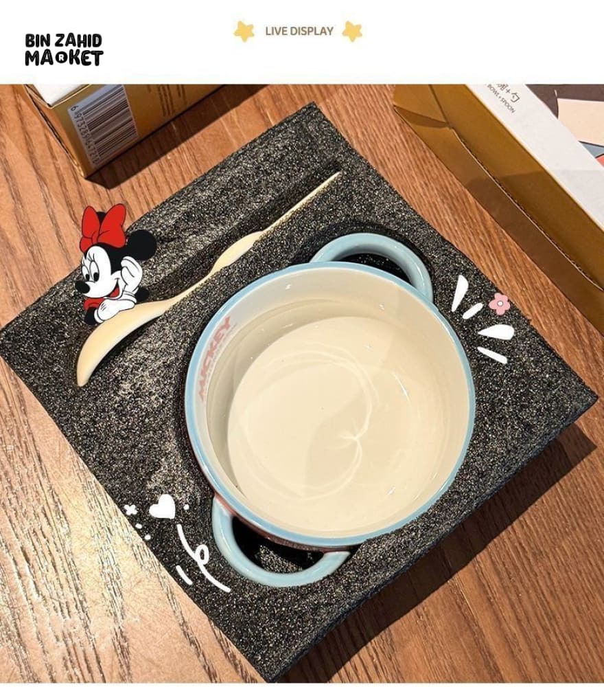 DISNEY MICKEY & FRIENDS CERAMIC BABY BOWL SET - MINNIE
