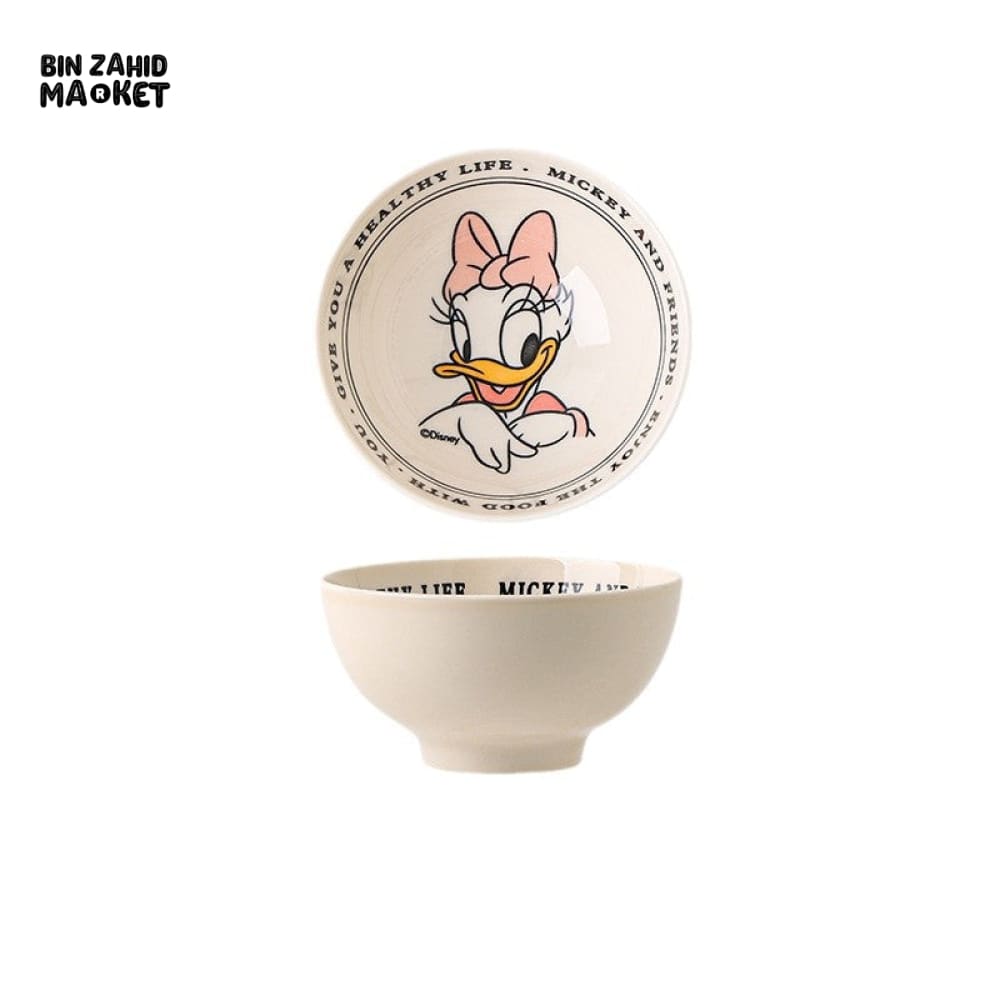 DISNEY MICKEY & FRIENDS CERAMIC BOWL SET 4 PIECES
