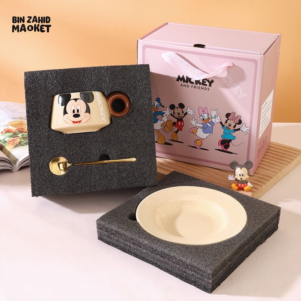 DISNEY MICKEY & FRIENDS CERAMIC CUP & SAUCER SET